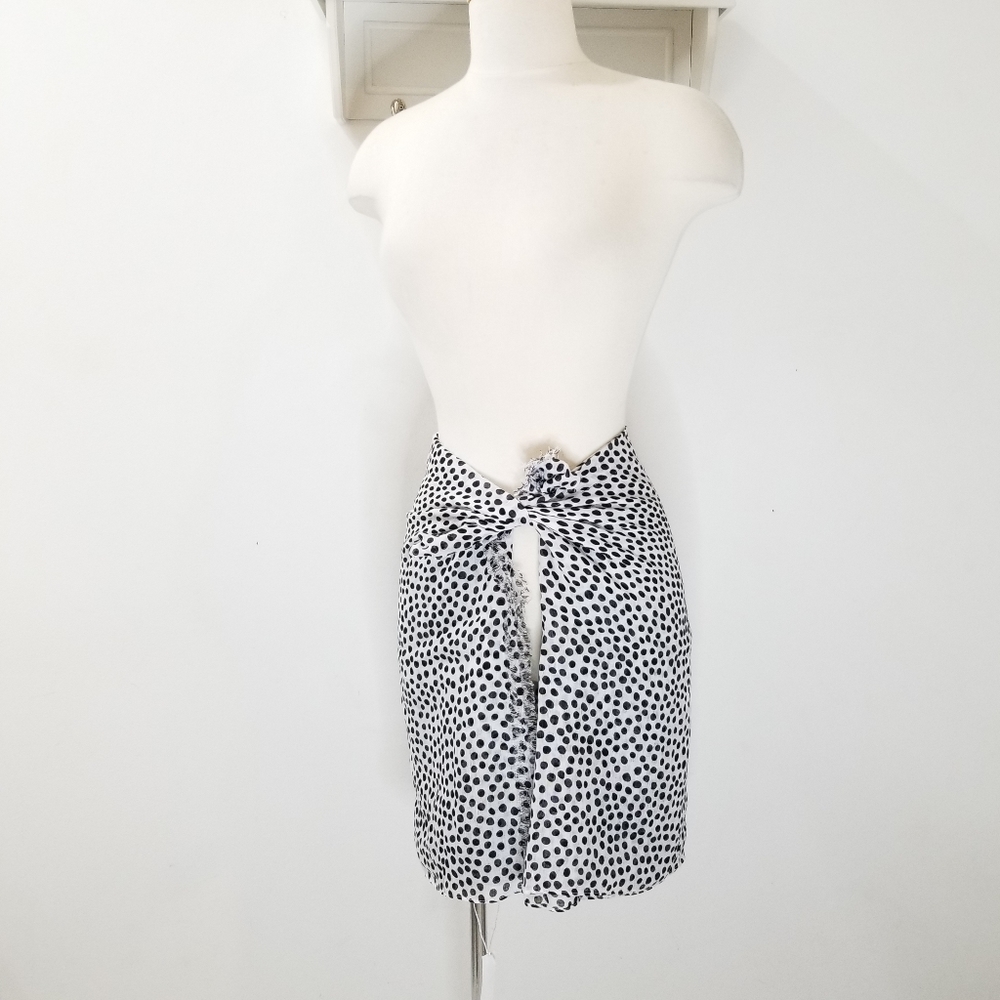 Indigo Swimwear Eco-friendly Polka Dot Lrg Square Cover Up Wrap OSFM NWT - Picture 6 of 11
